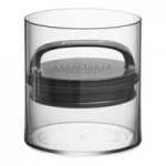 Prepara Evak Classic 0.75 Qt. Clear Glass Round Airtight Food Storage Container with Push Down Lid PP09-EDSBKR