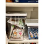 OXO Good Grips 2.8 Qt. Clear Square SAN Plastic Food Storage Container with White POP Lid OXO Good Grips 2.8 Qt. Clear Square SAN Plastic Food Storage Container with White POP Lid