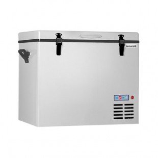 Summit Appliance SPRF56 Accucold 1.94 Cu. Ft. Gray DC-Powered Portable Refrigerator / Freezer with Insulated Fabric Cover- 12/24VDC Summit Appliance SPRF56 Accucold 1.94 Cu. Ft. Gray DC-Powered Portable Refrigerator / Freezer with Insulated Fabric Cover- 12/24VDC