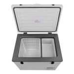 Summit Appliance SPRF56 Accucold 1.94 Cu. Ft. Gray DC-Powered Portable Refrigerator / Freezer with Insulated Fabric Cover- 12/24VDC Summit Appliance SPRF56 Accucold 1.94 Cu. Ft. Gray DC-Powered Portable Refrigerator / Freezer with Insulated Fabric Cover- 12/24VDC
