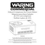 Waring WCIC20 2 Qt. Compressor Ice Cream Maker - 120V