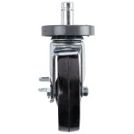 Metro 5MB Super Erecta Resilient Rubber Swivel Stem Caster with Brake