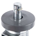 Metro 5MB Super Erecta Resilient Rubber Swivel Stem Caster with Brake