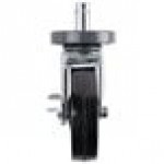 Metro 5MB Super Erecta Resilient Rubber Swivel Stem Caster with Brake