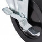 Metro 5MB Super Erecta Resilient Rubber Swivel Stem Caster with Brake