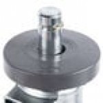 Metro 5MB Super Erecta Resilient Rubber Swivel Stem Caster with Brake