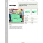 CaterGator CG200SFW Seafoam 210 Qt. Mobile Rotomolded Outdoor Cooler / Ice Chest