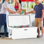 CaterGator CG170WH White 170 Qt. Rotomolded Outdoor Cooler / Ice Chest