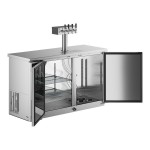 Avantco UDD-2-HC-S Four Tap Kegerator Beer Dispenser - Stainless Steel, (2) 1/2 Keg Capacity