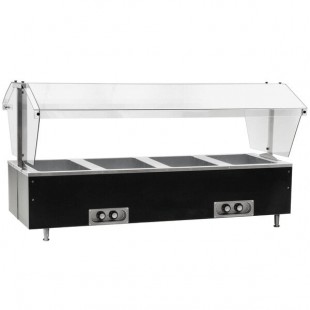 Eagle Group CDHT4 Deluxe Service Mates Four Pan Open Well Tabletop Hot Food Buffet Table with Enclosed Base - 120V Eagle Group CDHT4 Deluxe Service Mates Four Pan Open Well Tabletop Hot Food Buffet Table with Enclosed Base - 120V
