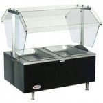 Eagle Group CDHT4 Deluxe Service Mates Four Pan Open Well Tabletop Hot Food Buffet Table with Enclosed Base - 120V