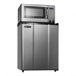 Danby 2.3MF4-7B1S MicroFridge 2.3 Cu. Ft. Stainless Steel Solid Reach-In Refrigerator with Microwave - 120V Danby 2.3MF4-7B1S MicroFridge 2.3 Cu. Ft. Stainless Steel Solid Reach-In Refrigerator with Microwave - 120V