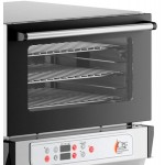 Cooking Performance Group COH-D3-A Double Stacked Electric Digital 3 Tray Half Size Convection Oven with Moisture Injection and Stand - 120V Cooking Performance Group COH-D3-A Double Stacked Electric Digital 3 Tray Half Size Convection Oven with Moisture Injection and Stand - 120V