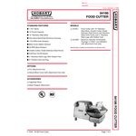 Hobart 84186-1 15 lb. Buffalo Chopper Food Processor with #12 Hub - 1 hp Hobart 84186-1 15 lb. Buffalo Chopper Food Processor with #12 Hub - 1 hp