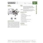 Hobart 84186-1 15 lb. Buffalo Chopper Food Processor with #12 Hub - 1 hp Hobart 84186-1 15 lb. Buffalo Chopper Food Processor with #12 Hub - 1 hp