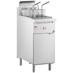 Cooking Performance Group FFOP40 Natural Gas 40 lb. Stainless Steel Open Pot Floor Fryer - 90,000 BTU Cooking Performance Group FFOP40 Natural Gas 40 lb. Stainless Steel Open Pot Floor Fryer - 90,000 BTU
