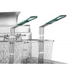 Cooking Performance Group FFOP40 Natural Gas 40 lb. Stainless Steel Open Pot Floor Fryer - 90,000 BTU Cooking Performance Group FFOP40 Natural Gas 40 lb. Stainless Steel Open Pot Floor Fryer - 90,000 BTU