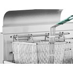 Cooking Performance Group FFOP40 Natural Gas 40 lb. Stainless Steel Open Pot Floor Fryer - 90,000 BTU Cooking Performance Group FFOP40 Natural Gas 40 lb. Stainless Steel Open Pot Floor Fryer - 90,000 BTU