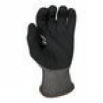 Armor Guys Kyorene Pro 00-850-L Gray 15 Gauge A5 Graphene Gloves with Black HCT Microfoam Nitrile Palm Coating and Black Cuff - Large