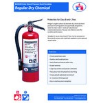 Badger Extra 23482 20 lb. Sodium Bicarbonate Dry Chemical Fire Extinguisher with Wall Hook - UL Rating 120-B:C