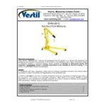 Vestil Heavy-Duty Hydraulic Telescoping Crane Engine Hoist EHN-20-C - 2,000 lb. Capacity