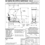 Vestil 0.33 Cubic Yard Light-Duty Self-Dumping Steel Forklift Hopper D-33-LD - 2,000 lb. Capacity