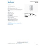 Sloan 1101009 Vitreous China Standard Washdown Urinal with Top Spud Inlet Sloan 1101009 Vitreous China Standard Washdown Urinal with Top Spud Inlet