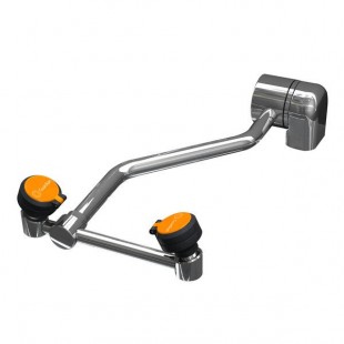 Guardian Equipment GBF1849 AutoFlow Deck Mounted Barrier-Free Eyewash Station with 90 Degree Swing Down