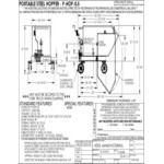 Vestil 0.50 Cubic Yard Mobile Tilting Steel Hopper with 8 Vestil 0.50 Cubic Yard Mobile Tilting Steel Hopper with 8