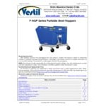 Vestil 0.50 Cubic Yard Mobile Tilting Steel Hopper with 8 Vestil 0.50 Cubic Yard Mobile Tilting Steel Hopper with 8