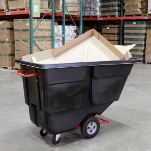 Rubbermaid® FG131400BLA Black 1.0 Cubic Yard Tilt Truck / Trash Cart (850 lb.) Rubbermaid® FG131400BLA Black 1.0 Cubic Yard Tilt Truck / Trash Cart (850 lb.)