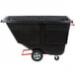 Rubbermaid® FG131400BLA Black 1.0 Cubic Yard Tilt Truck / Trash Cart (850 lb.)