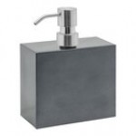room360 New York 28 oz. Onyx Soap Dispenser with Brushed Stainless Pump Top - 6/Case room360 New York 28 oz. Onyx Soap Dispenser with Brushed Stainless Pump Top - 6/Case