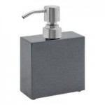 room360 New York 28 oz. Onyx Soap Dispenser with Brushed Stainless Pump Top - 6/Case room360 New York 28 oz. Onyx Soap Dispenser with Brushed Stainless Pump Top - 6/Case