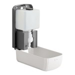 Lavex 40 fl. oz. (1,200 mL) White Automatic Foaming Soap / Sanitizer Dispenser