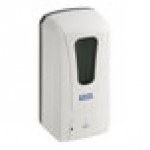 Lavex 40 fl. oz. (1,200 mL) White Automatic Foaming Soap / Sanitizer Dispenser