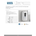 Lavex 40 fl. oz. (1,200 mL) White Automatic Foaming Soap / Sanitizer Dispenser