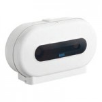 Lavex 40 fl. oz. (1,200 mL) White Automatic Foaming Soap / Sanitizer Dispenser