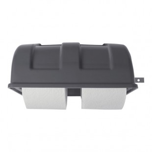 J & J KH701021X3208 Double Roll Wall-Mount Toilet Paper Holder for Echo One Portable Restrooms J & J KH701021X3208 Double Roll Wall-Mount Toilet Paper Holder for Echo One Portable Restrooms