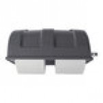 J & J KH701021X3208 Double Roll Wall-Mount Toilet Paper Holder for Echo One Portable Restrooms