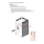 J & J KH701021X3208 Double Roll Wall-Mount Toilet Paper Holder for Echo One Portable Restrooms