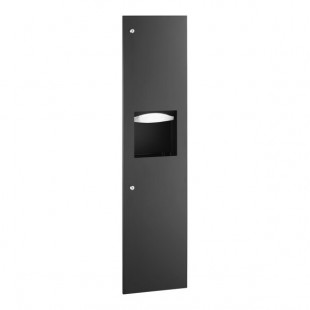 Bobrick B-38034.MBLK TrimLineSeries 3.8 Gallon Recessed Paper Towel Dispenser / Waste Receptacle with Matte Black Finish Bobrick B-38034.MBLK TrimLineSeries 3.8 Gallon Recessed Paper Towel Dispenser / Waste Receptacle with Matte Black Finish