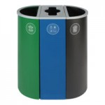 Busch Systems Spectrum 101142 24 Gallon Green Powder-Coated Steel Decorative Organics Receptacle