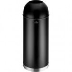 Lancaster Table & Seating 15 Gallon Stainless Steel Round Decorative Trash Can with Open Dome Lid Lancaster Table & Seating 15 Gallon Stainless Steel Round Decorative Trash Can with Open Dome Lid