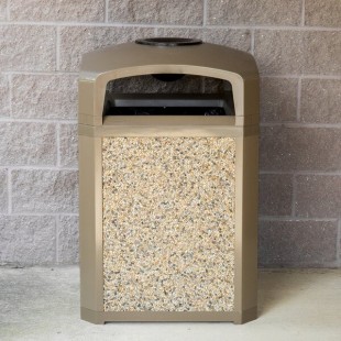 Rubbermaid® FG400300ROCK River Rock Aggregate Panel for FG397000, FG397001, FG397088, FG397100, and FG397200 Landmark Series Classic Containers
