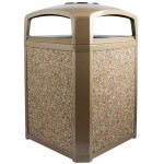 Rubbermaid® FG400300ROCK River Rock Aggregate Panel for FG397000, FG397001, FG397088, FG397100, and FG397200 Landmark Series Classic Containers