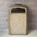 Rubbermaid® FG400300ROCK River Rock Aggregate Panel for FG397000, FG397001, FG397088, FG397100, and FG397200 Landmark Series Classic Containers