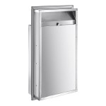 Lavex Stainless Steel Recessed 12-Gallon Trash Can Lavex Stainless Steel Recessed 12-Gallon Trash Can