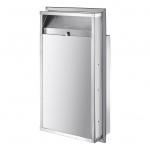 Lavex Stainless Steel Recessed 12-Gallon Trash Can Lavex Stainless Steel Recessed 12-Gallon Trash Can