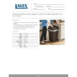 Lavex 25 Gallon Brown Square Trash Can with Drop Shot Lid